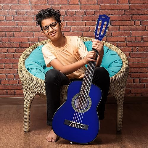 Vista 46 de ADM - Guitarra acústica para principiantes de 30 pulgadas, cuerdas de nailon, guitarra de madera para niños y estudiantes, lecciones en línea
