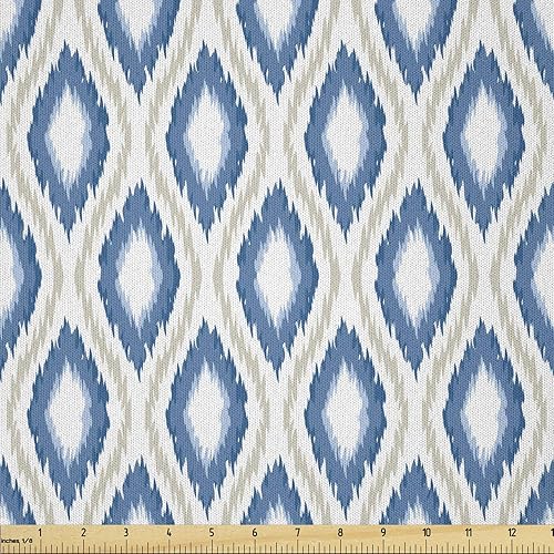 Miniatura 21 de Ambesonne The Yard, tela retro de The Yard, alegre patrón hipster antiguas cámaras de fotos analógicas, equipo de película estilo garabato, tela de