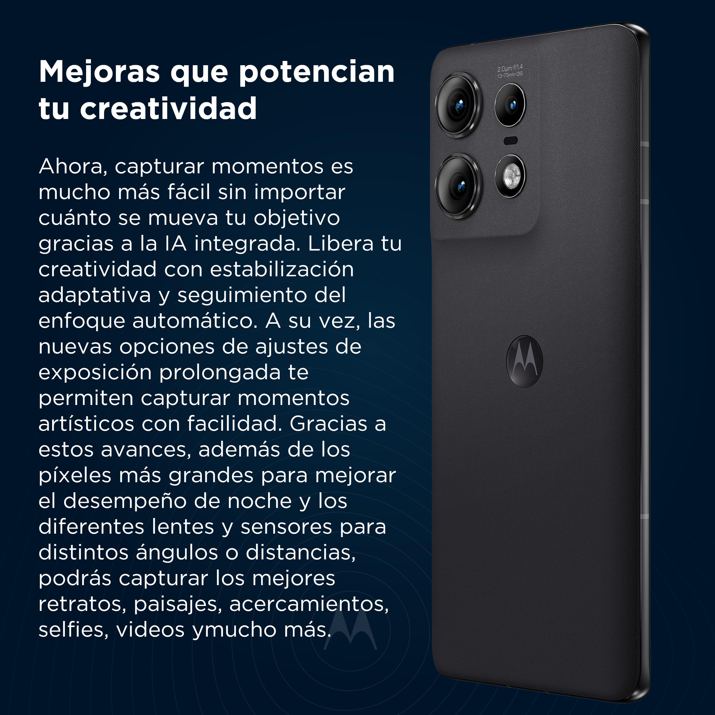 Motorola Moto Edge 50 Pro - 512 GB Memoria, 12 GB RAM, Celular Desbloqueado, 1 Año de Garantía - Negro