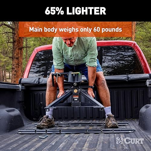 Miniatura 4 de CURT 16600 CrossWing - Enganche ligero de 5 rueda, 20,000 libras.