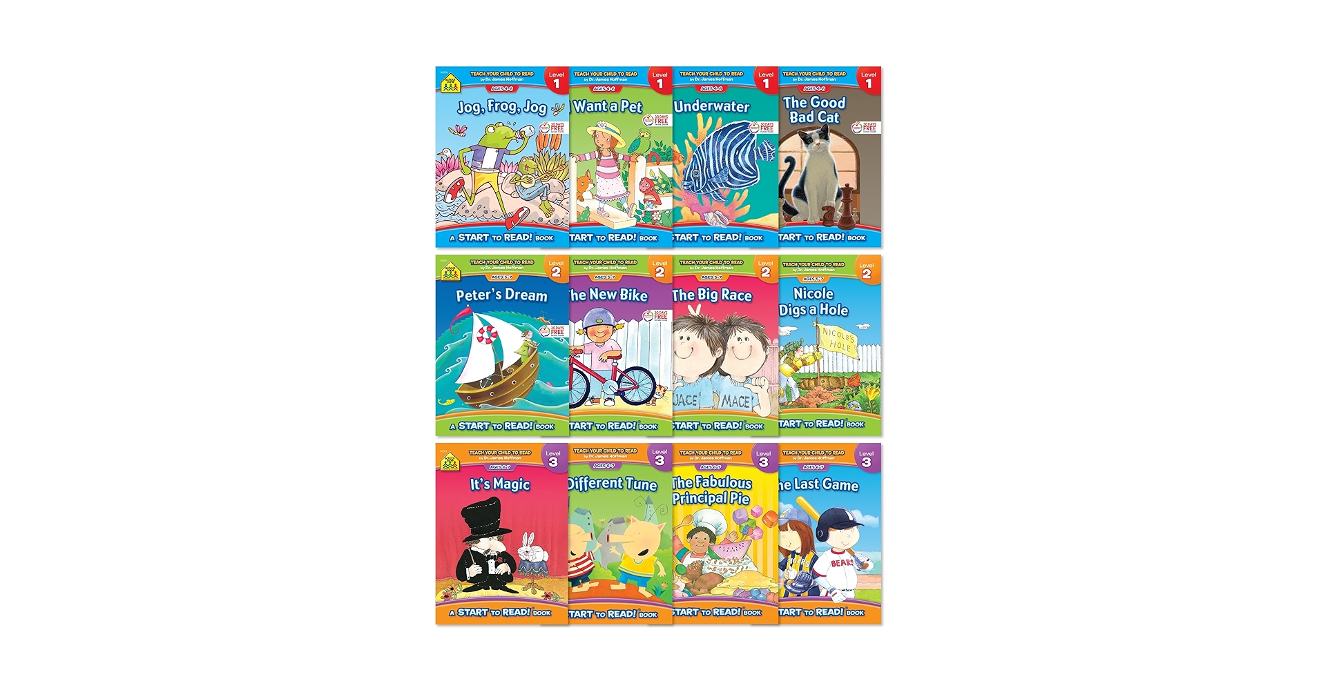 A School Zone Start to Read! Book 5冊セット Amazon.com: School Zone Start to Read! 12-Book Set