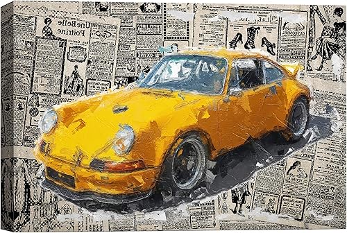 Miniatura 27 de SIGNWIN Lienzo decorativo para pared, reproductor de cintas de casete retro Boombox en naranja, rosa, verde y azul, ilustraciones sonoras, arte pop