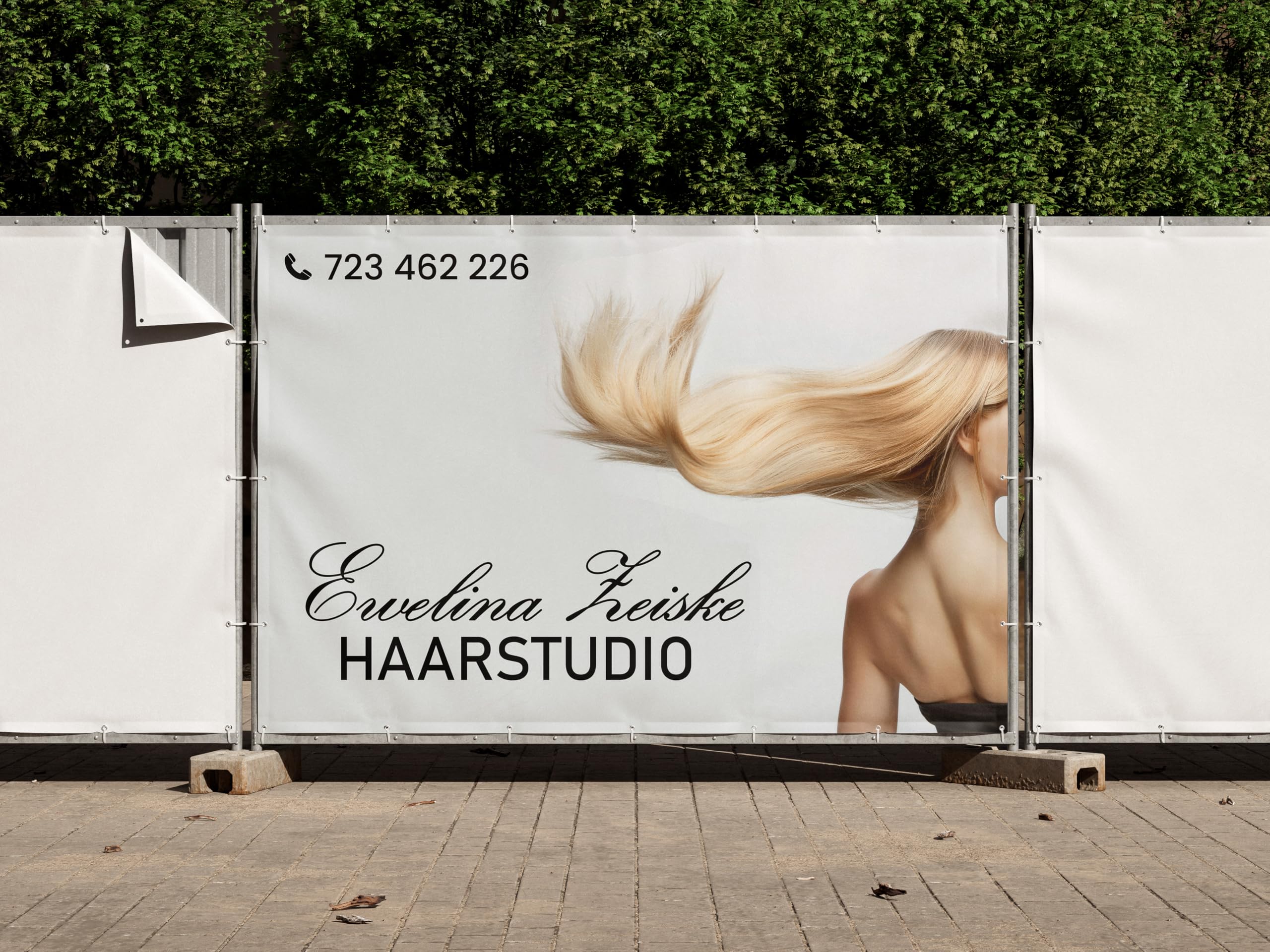 Banner Selbst Gestalten – Personalisierter Werbebanner mit Text/Logo/Foto – Für Werbung, Veranstaltungen & Dekoration – Wetterfest, UV-beständig – 450 g/m – von 1 bis 4 m – PrintMercial