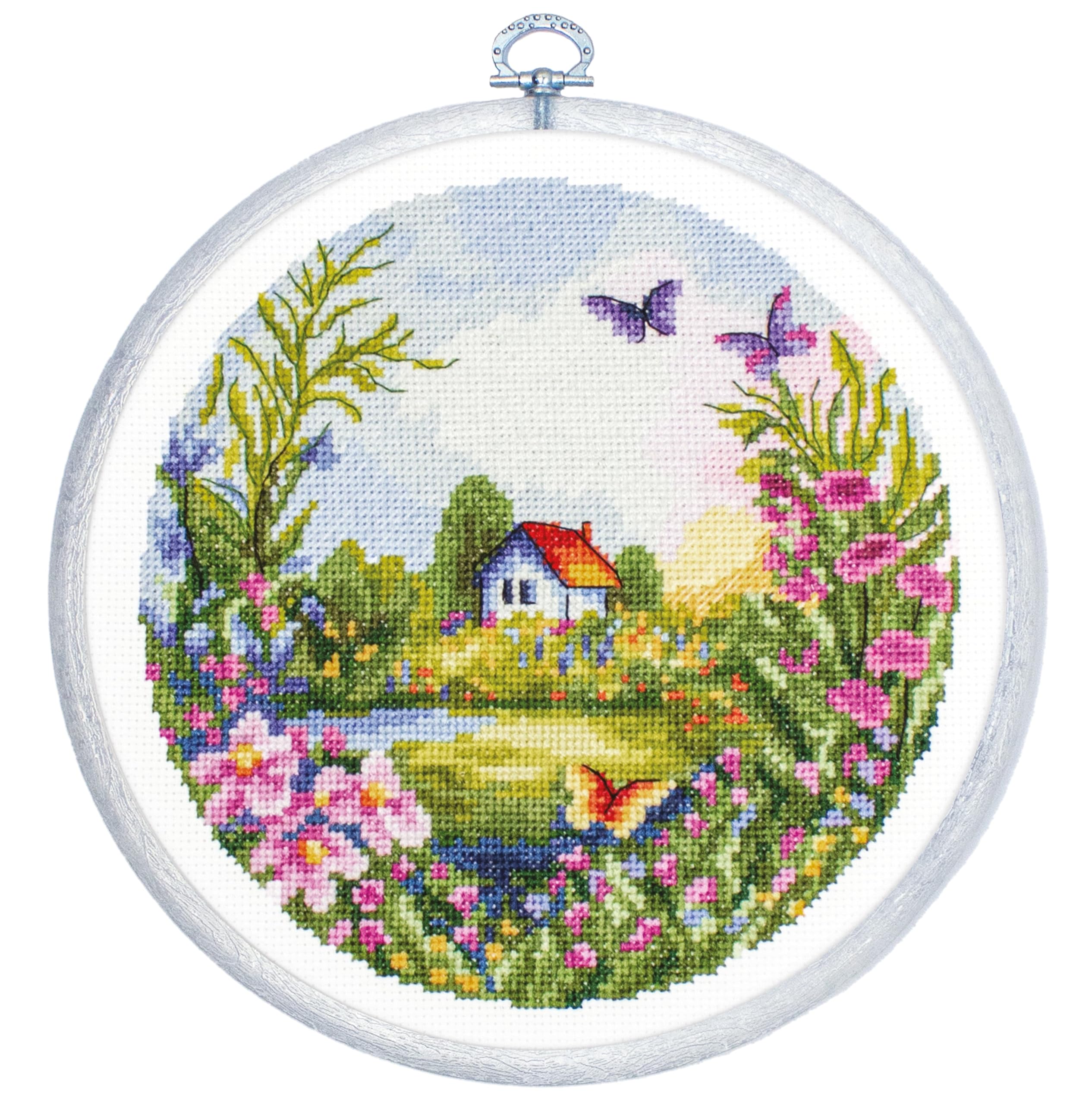 Luca-S The Summer Cross Stitch Kit With Hoop Included