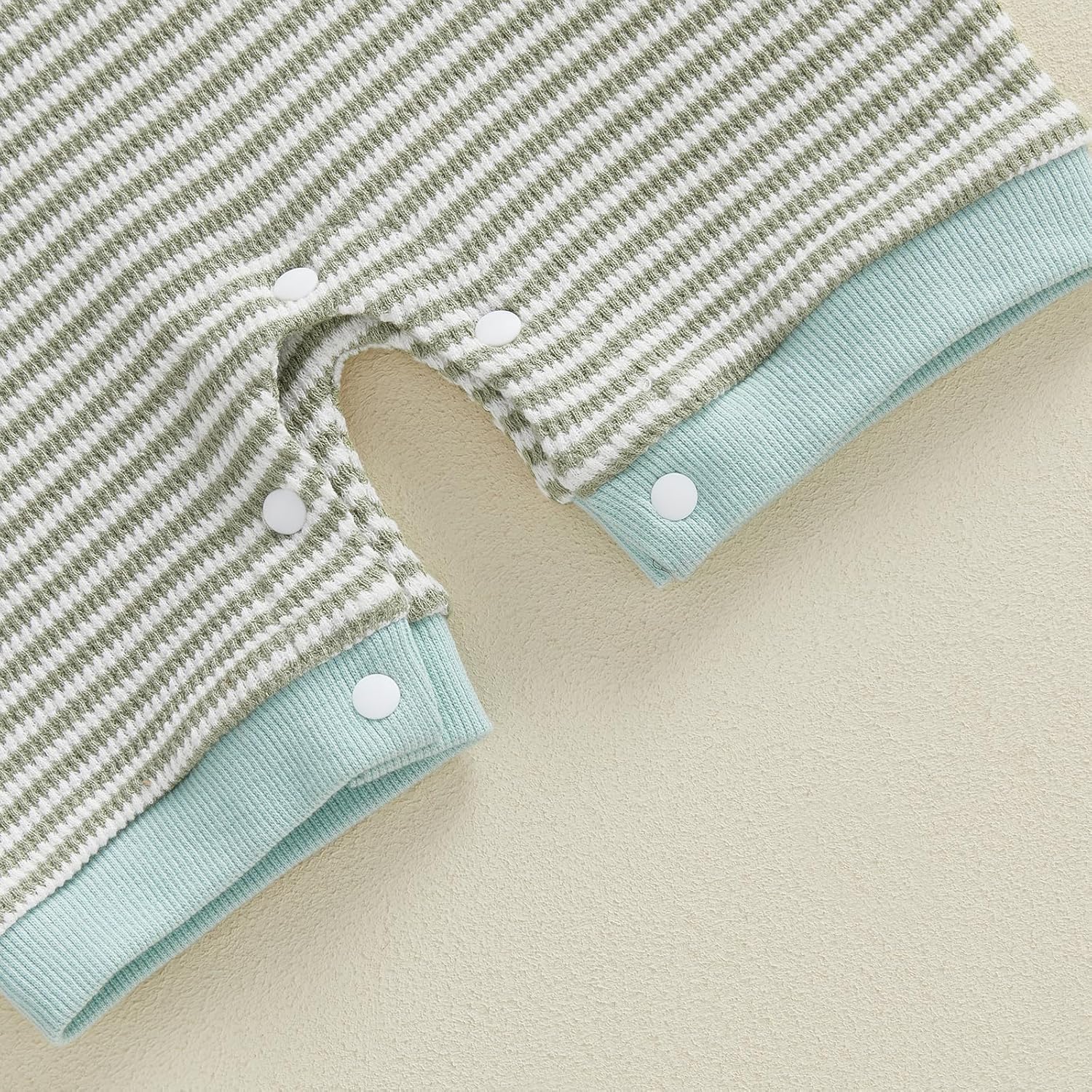 Newborn Baby Boy Hunting Outfit Mallard Duck Waffle Short Sleeve Romper Jumpsuit Striped Clothes Summer - Image 6