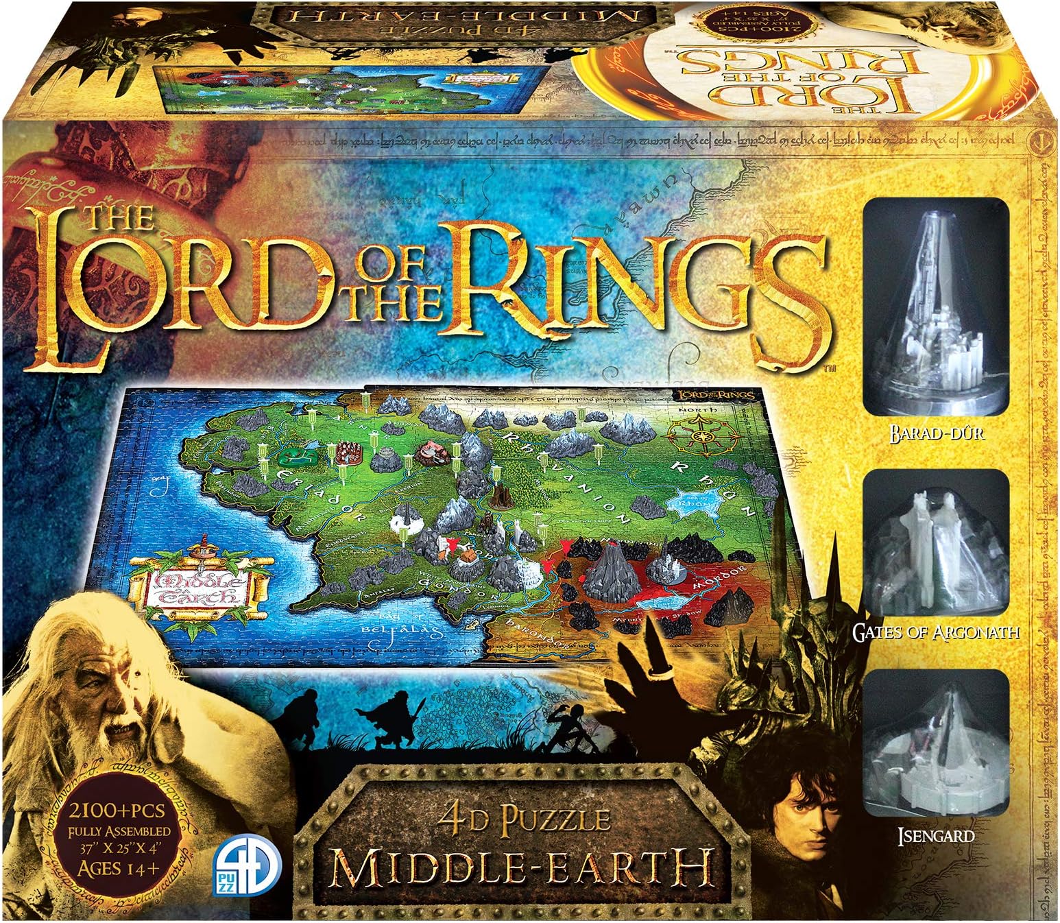 4D Cityscape Lord of The Rings: Middle Earth (2100+ Pieces)