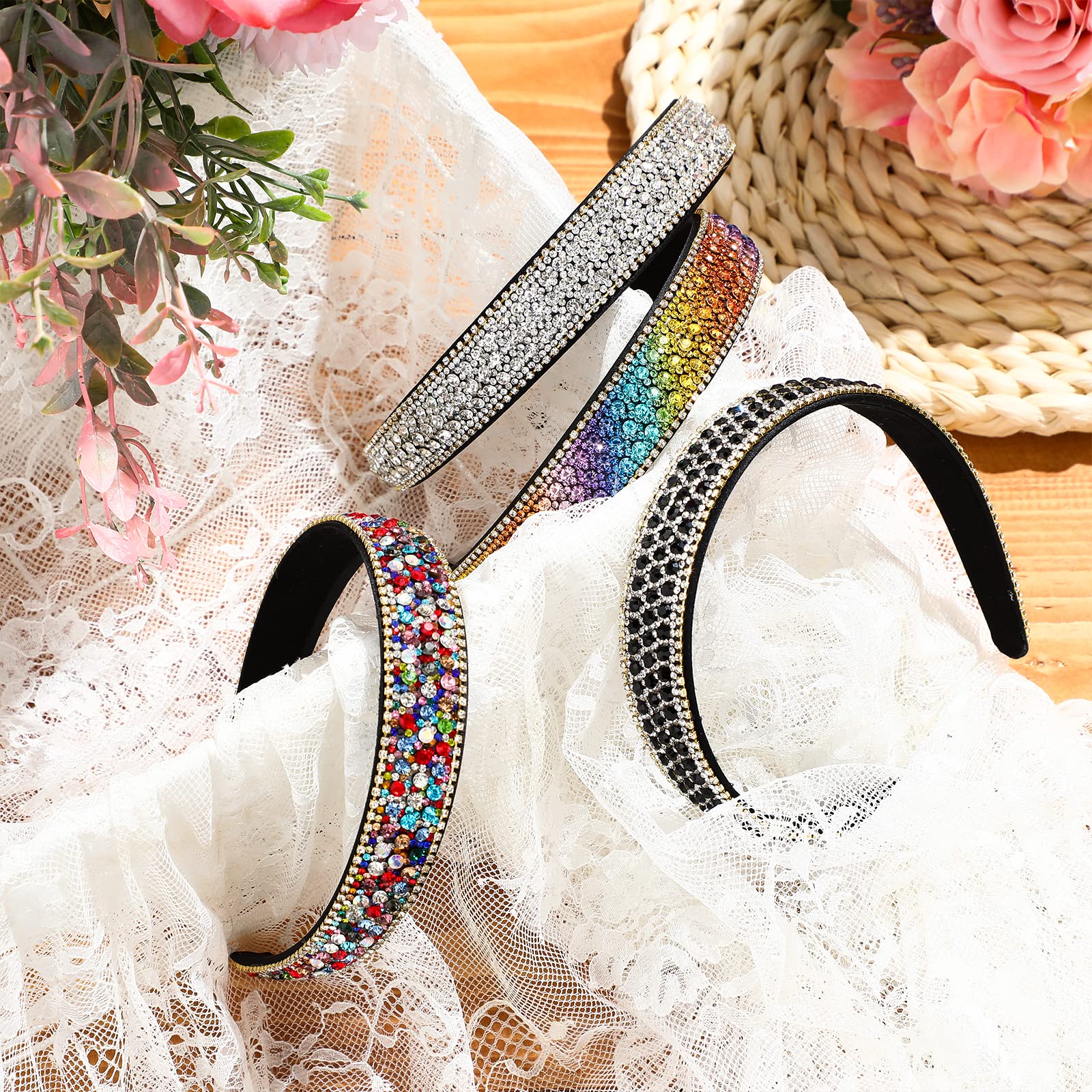 Headband Crystal Rhinestone4/pack NEW Milylove Rhinestone Crystal Diamond Headband - Handmade Wide  main image 2