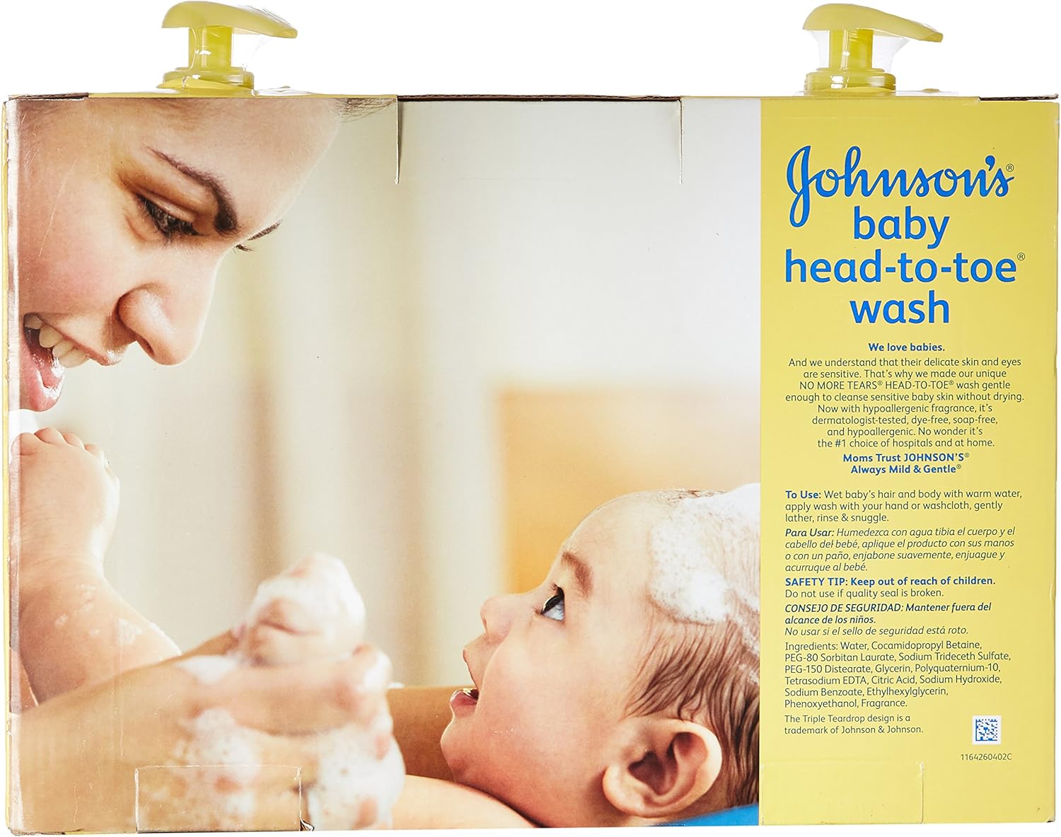 johnson baby head to toe wash 33.8 oz