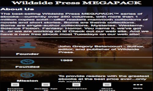 Wildside Press MEGAPACK – vue 3