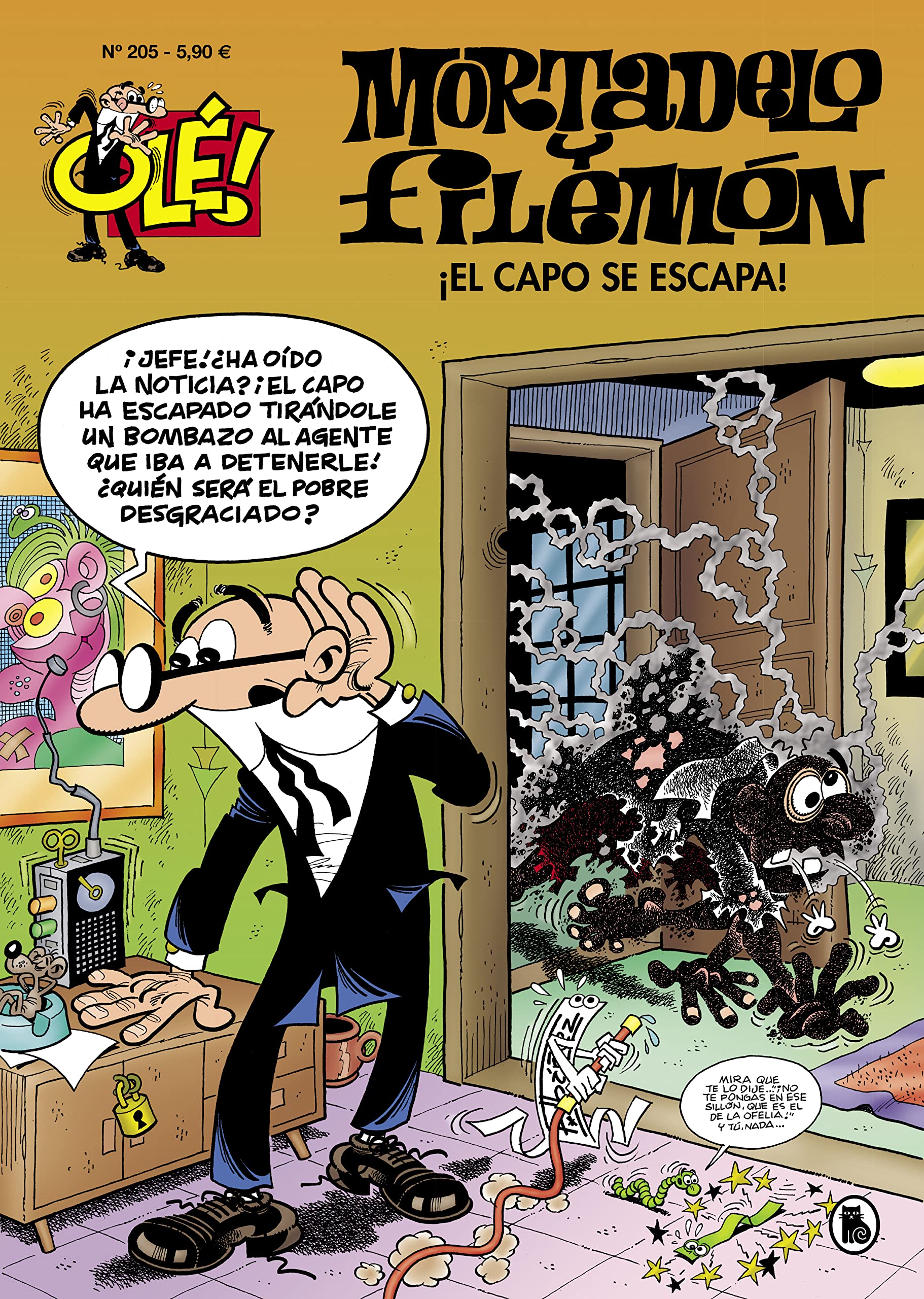 Mortadelo y Filemón. ¡El capo se escapa! (Olé! Mortadelo 205) (Bruguera Clásica)