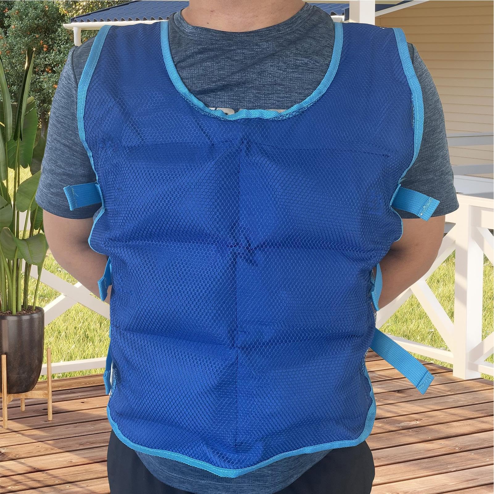 Gilet refrigerante per uomo e donna, gilet freddo leggero, assorbe il sudore, gilet rinfrescante per adulti, gilet rinfrescante per esterni, escursionismo, equitazione, pesca, riutilizzabile