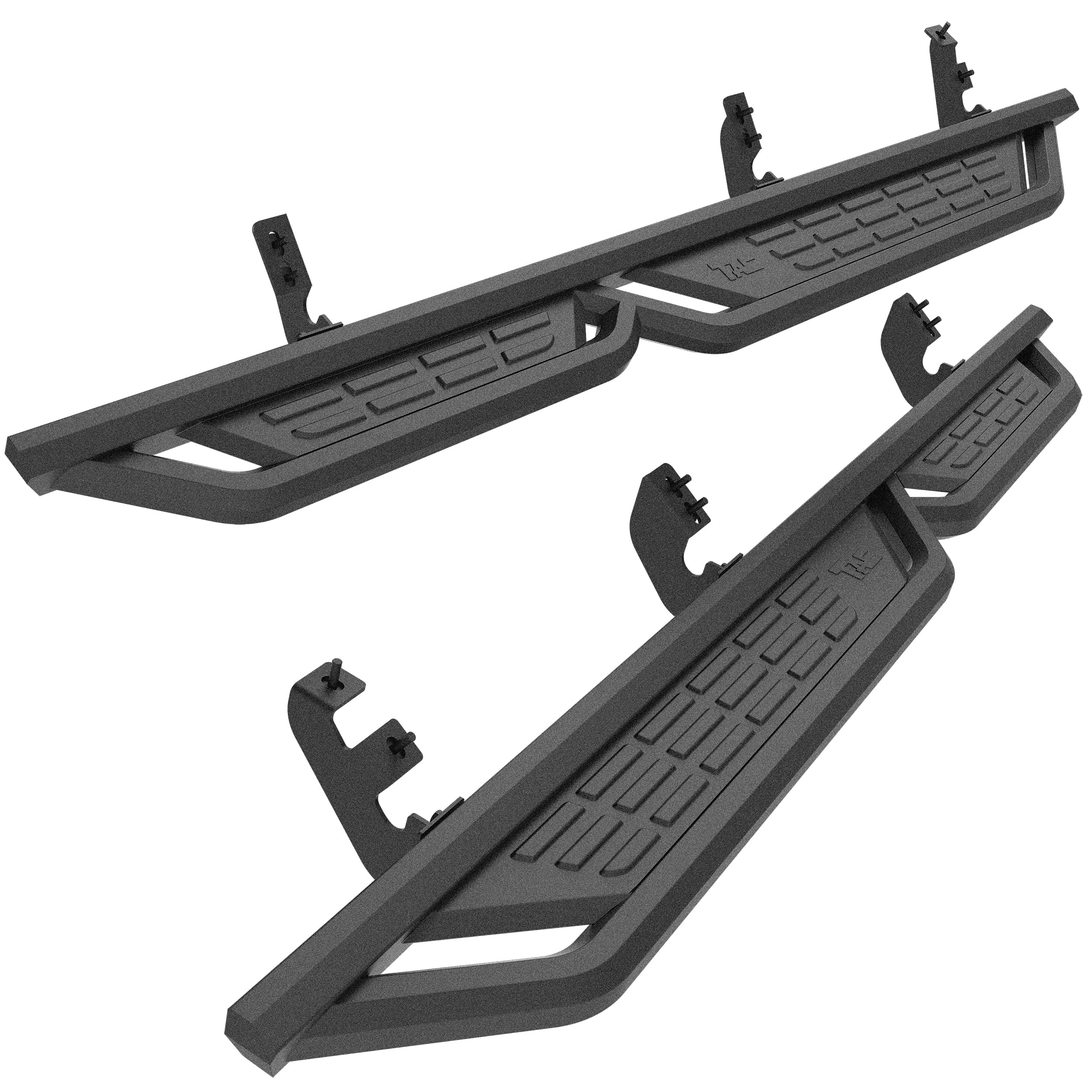 Photo 1 of TAC Fort Running Boards Compatible with 2024-2026 Toyota Tacoma Double Cab |Side Steps |Nerf Bars |Off-Road Pickup Truck Exterior Accessories |Carbon Steel Fine Texutre Black 2PCS