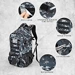 Jueachy Tactical Backpack for Men Hiking Day Pack Molle Military Rucksack Waterproof 30L EDC Bag with USA Flag Patch