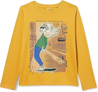 توب لافز للأولاد بلون ذهبي كهرماني من نايم إت، 134/140