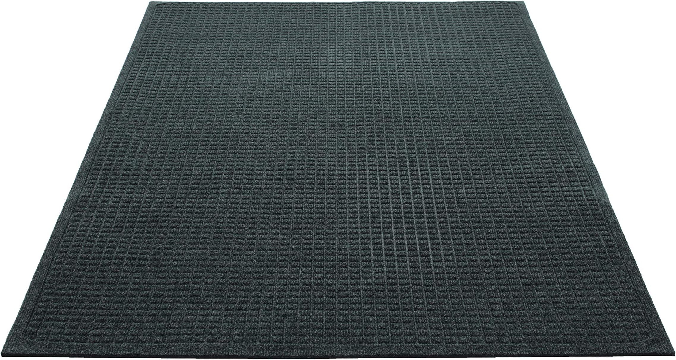 GuardianEcoGuard Indoor Wiper Floor Mat, Recycled Plastic and Rubber, 2' x 3', Green
