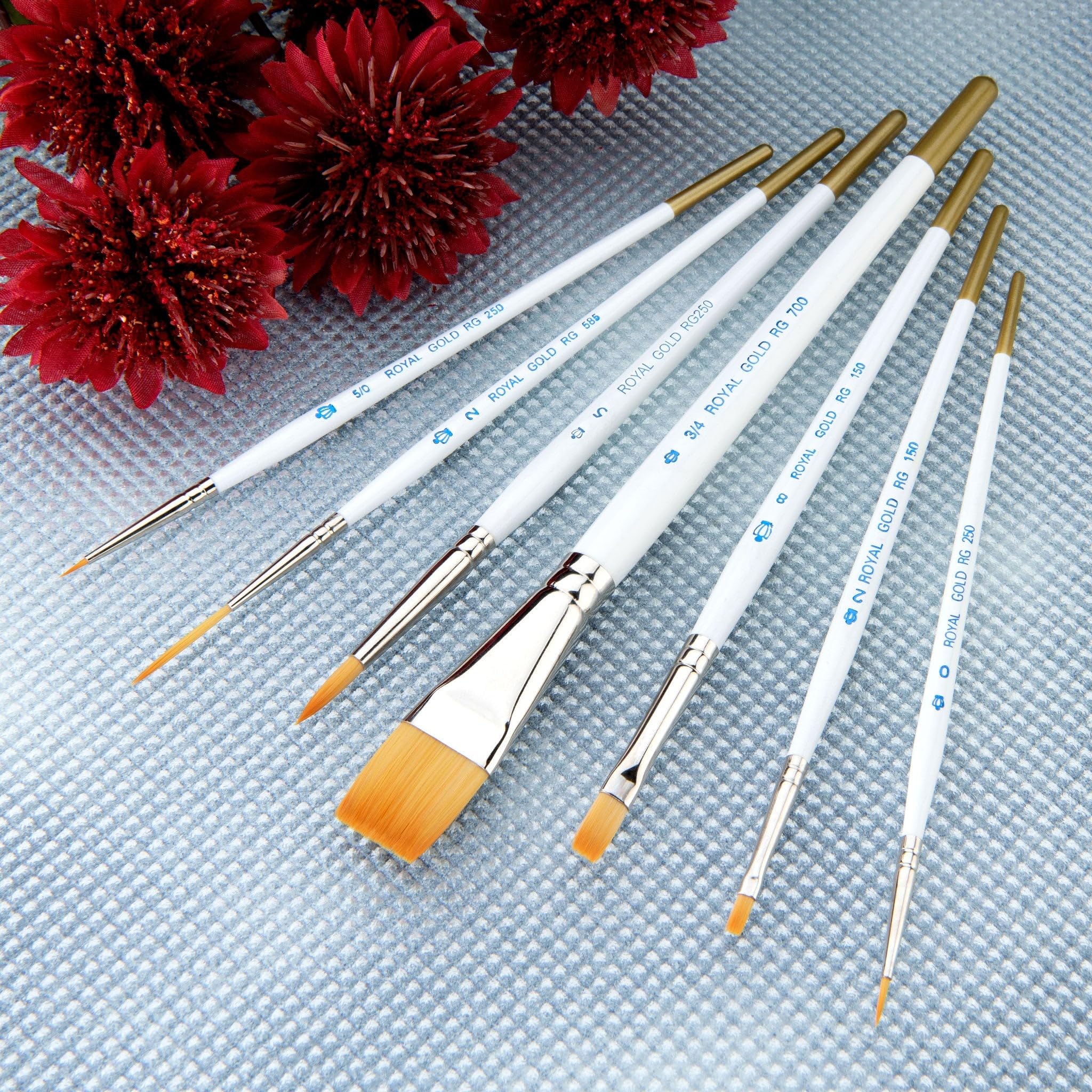 Royal and Langnickel Beginner Variety Brush Set - Royal Gold (Pack of 7), Gold,nickel - Image 4