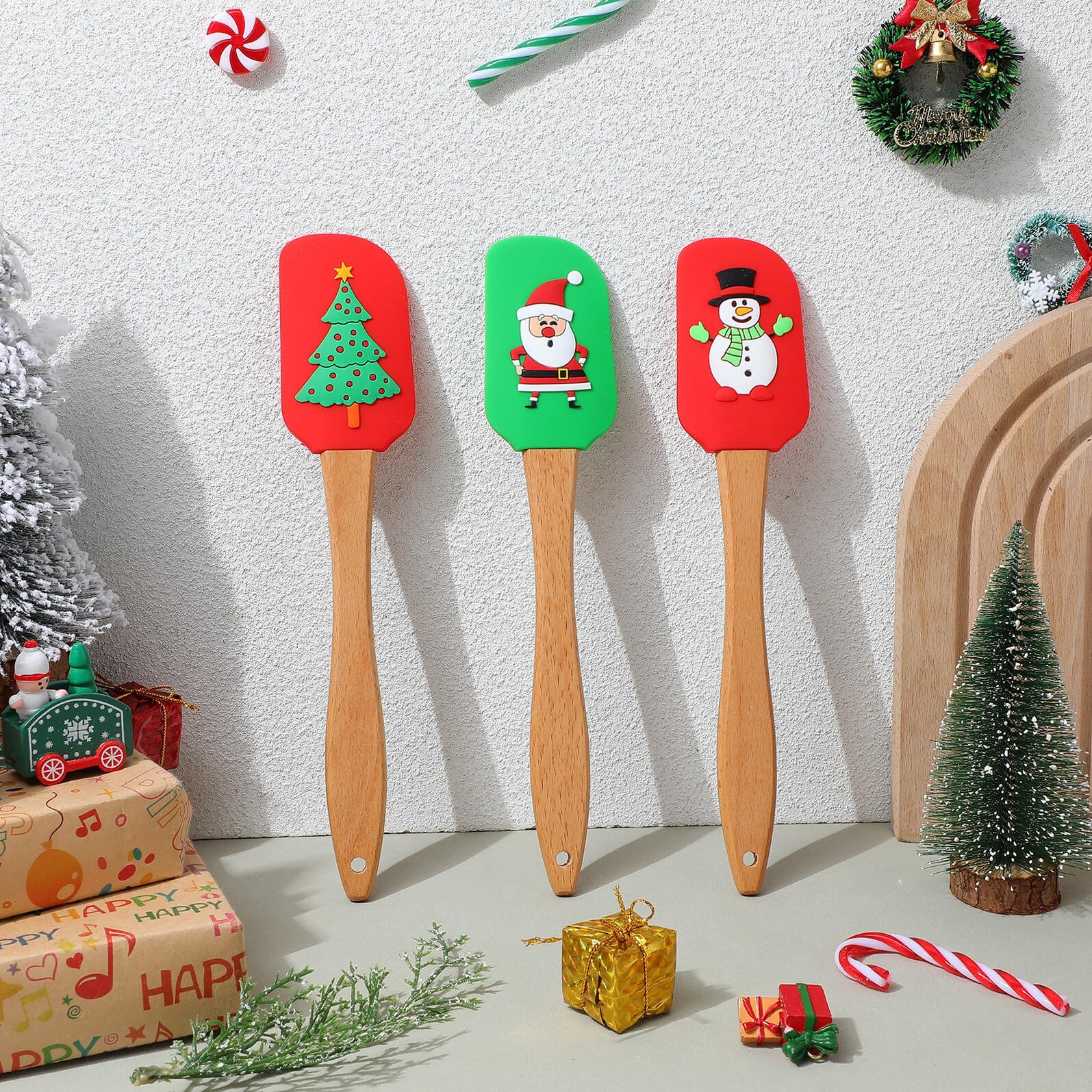 5 Pièces Spatule De Cuisson Professionnelle Ustensiles Pour Pâtisserie Spatule Silicone Accessoires Pour Maison