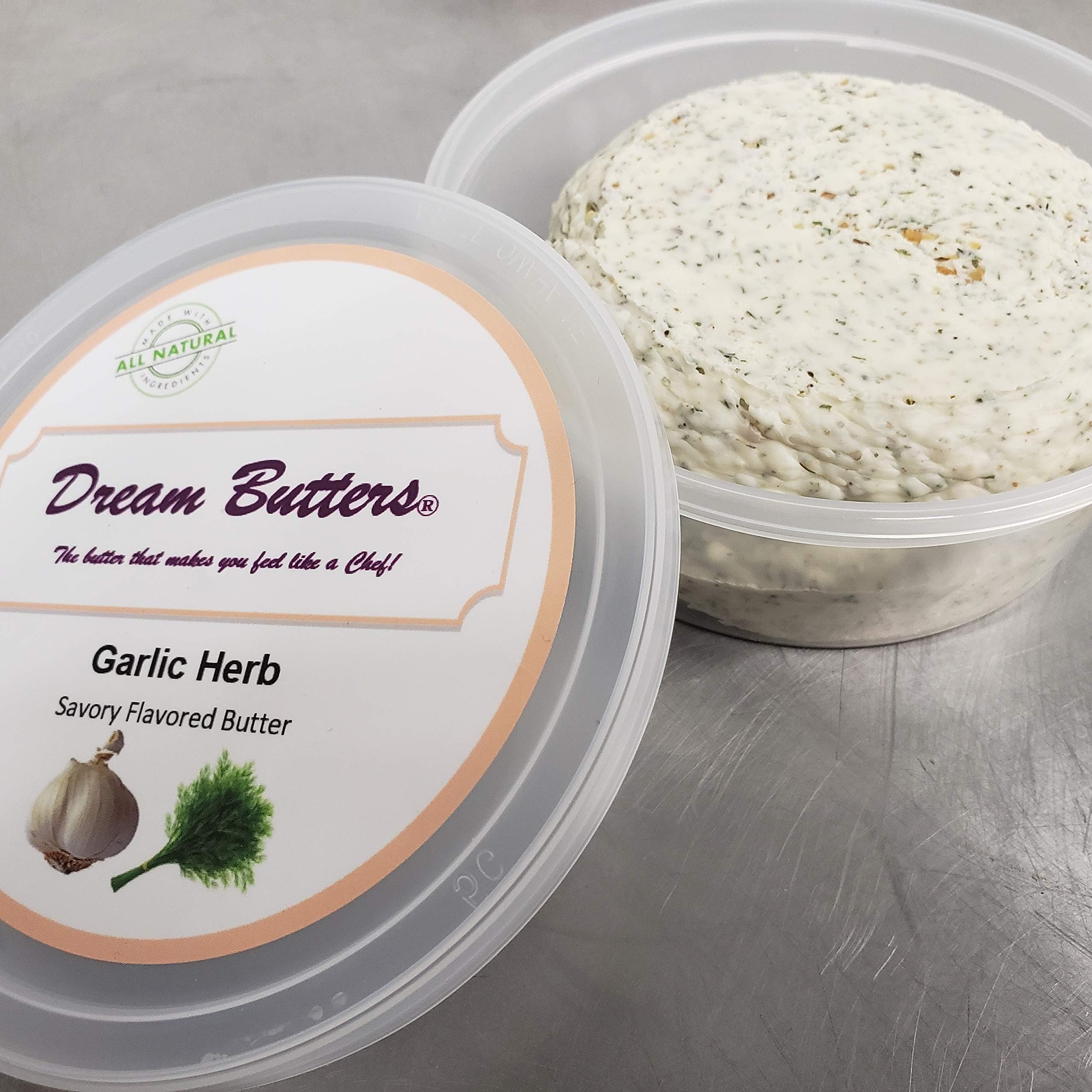 Garlic Herb Flavored Butter 8oz