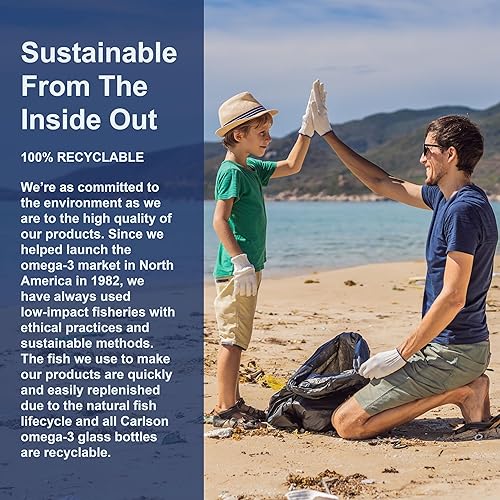 Miniatura 7 de Aceite de hígado de bacalao noruego Carlson Labs CSN13522 1 1