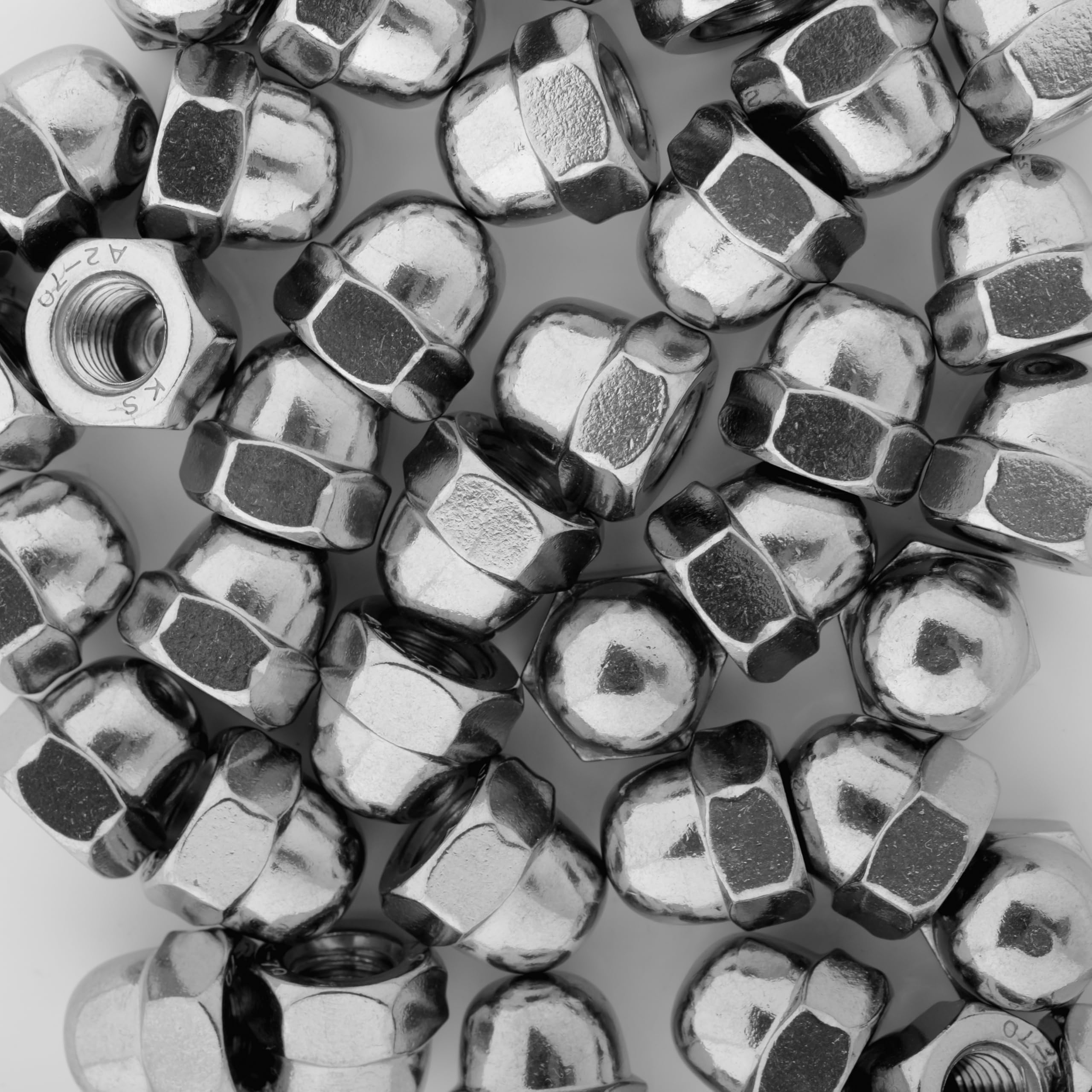 Dadi Ciechi In Acciaio Inox A2 - M8, DIN1587, Confezione Da 10 Pezzi - Foto 8