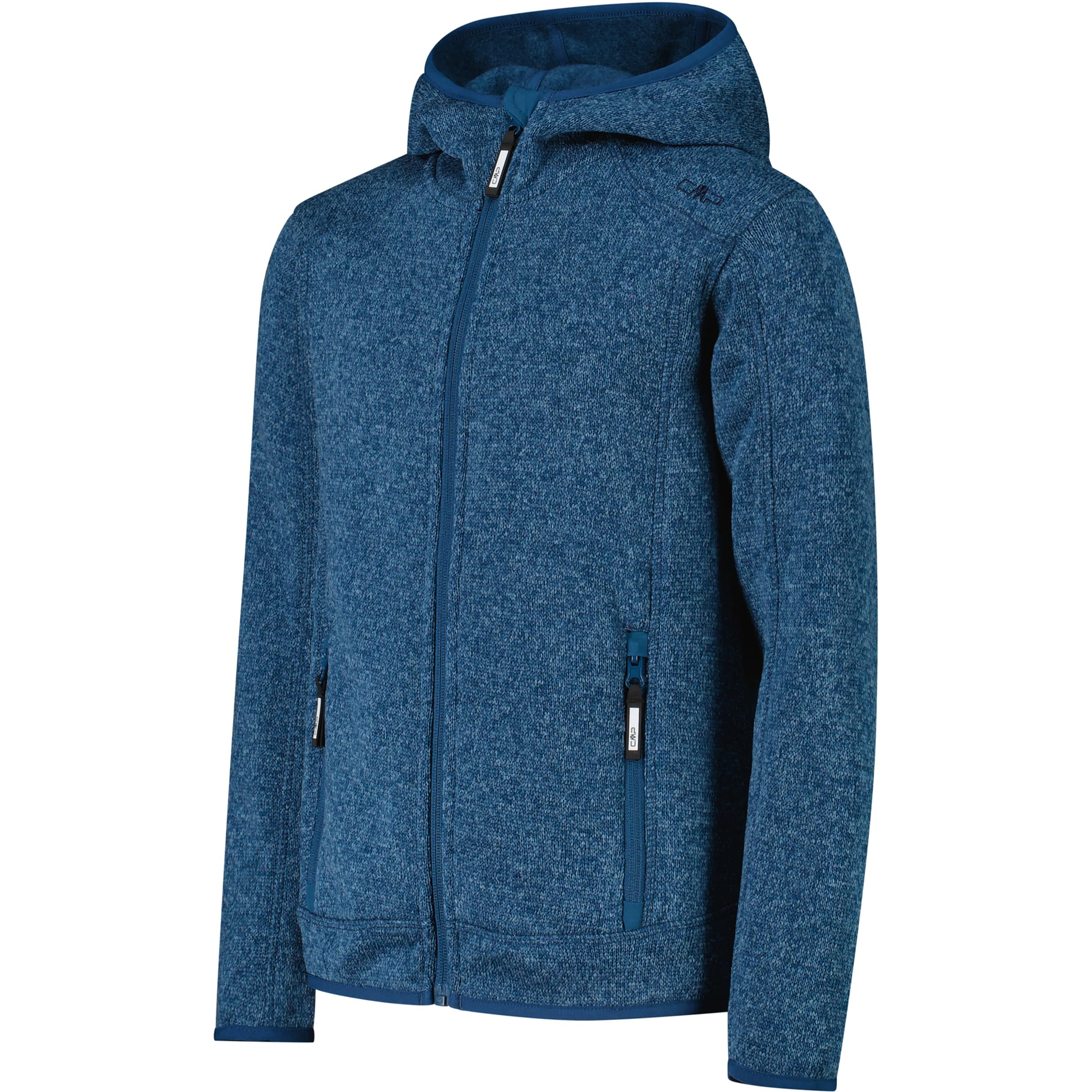 CMP Kinder Fleece Hoodie Jacke, petroleum-lighter, 164