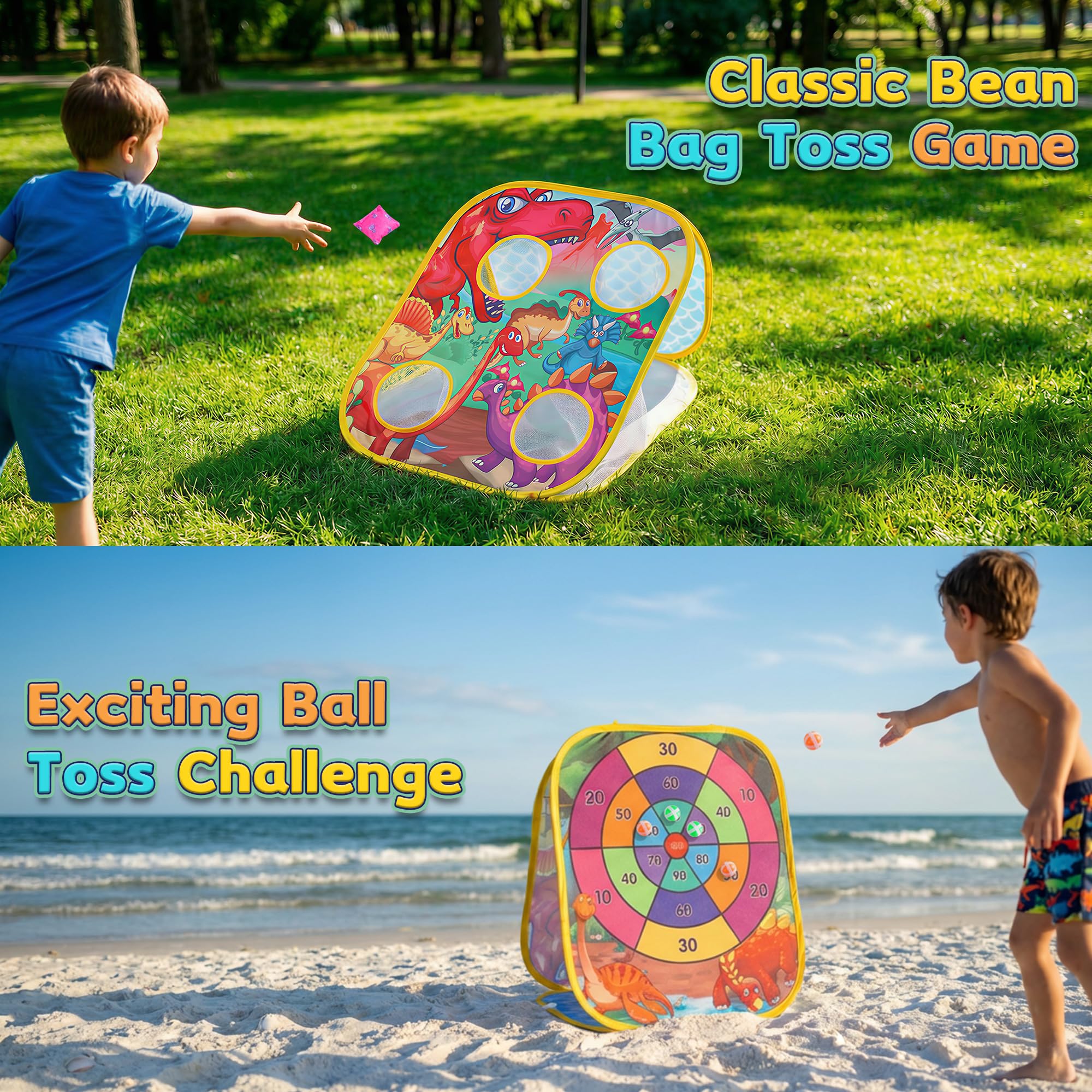 Bean Bag Toss Game for Kids - Outdoor Cornhole -2