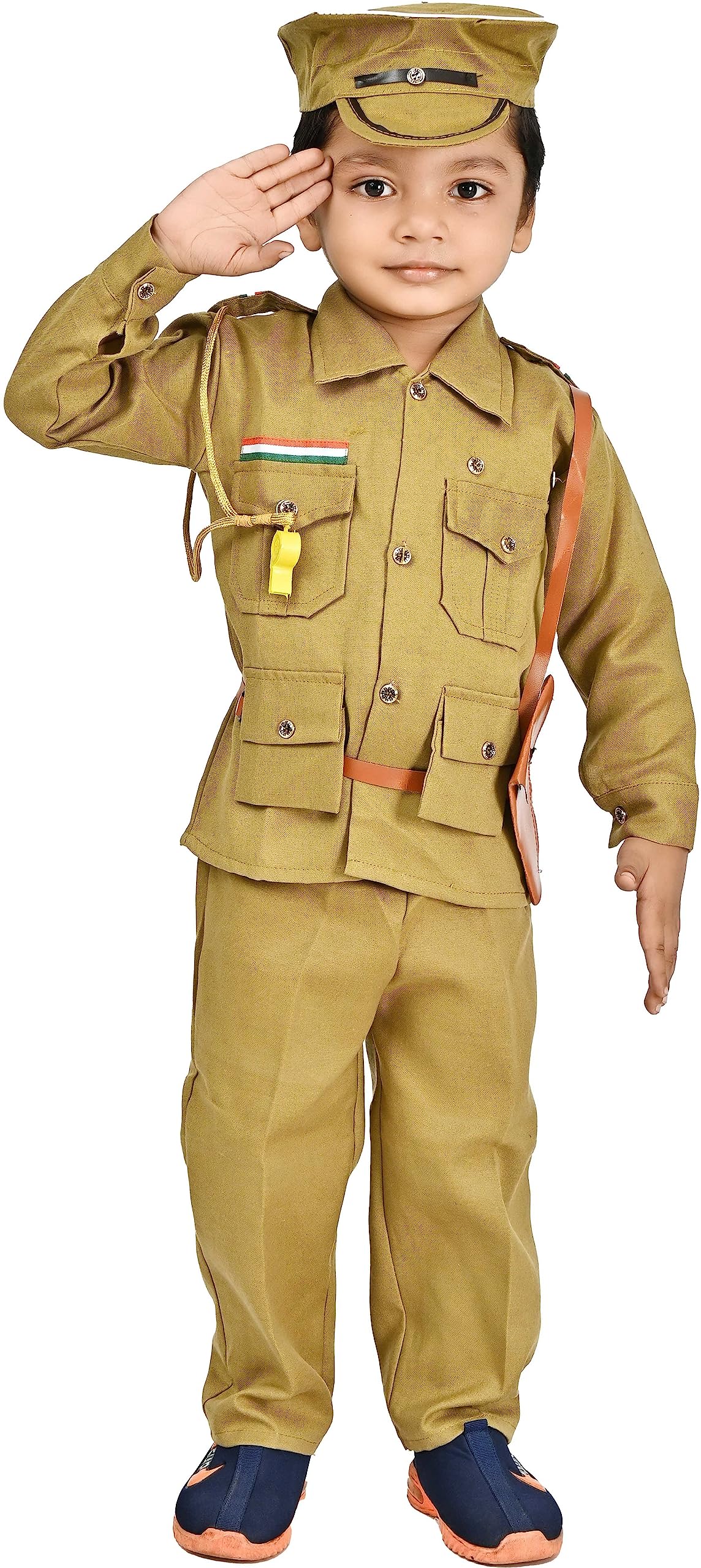 Linen Blend Nsgarments Indian Army Costume For Kid | Police Costume For Boys | National Soldier Costume | Fancy Dress Costumes For Boy (4-5 Years,Military Green) (B0CBXB881Y) Amazon Price History, Amazon Price Tracker