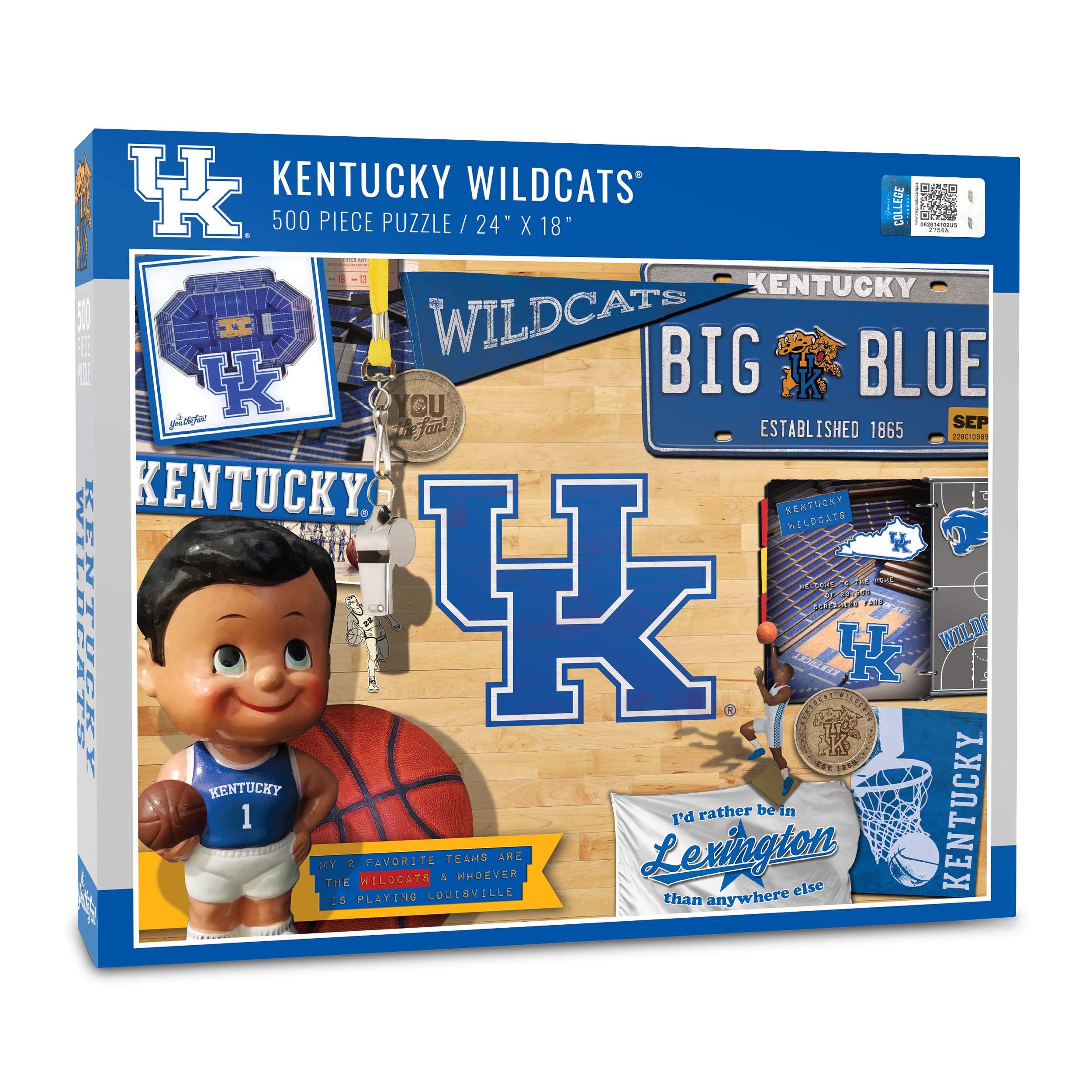 YouTheFan NCAA Kentucky Wildcats Retro Series Puzzle - 500 Pieces, Large