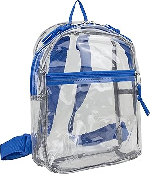 clear plastic mini backpack