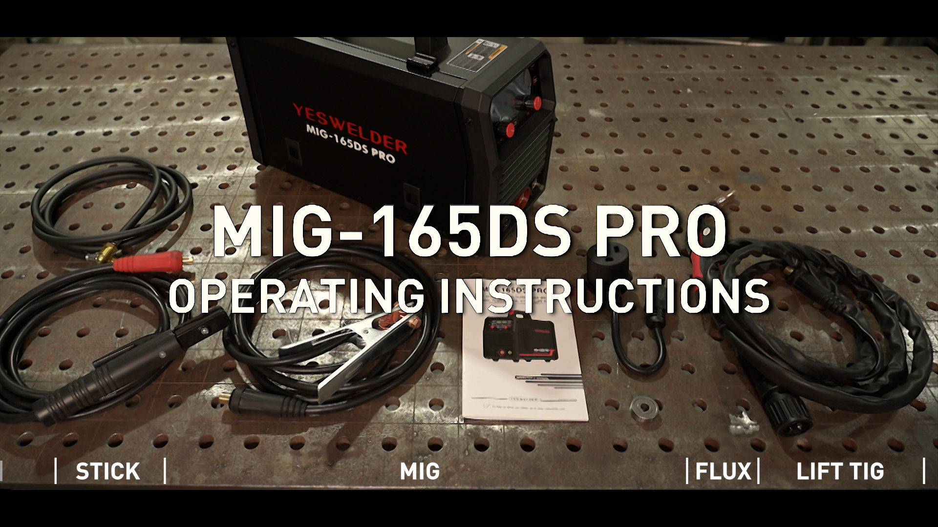 YESWELDER 165A MIG Welder, 110V/220V Dual Voltage, 4 in 1 Gas MIG