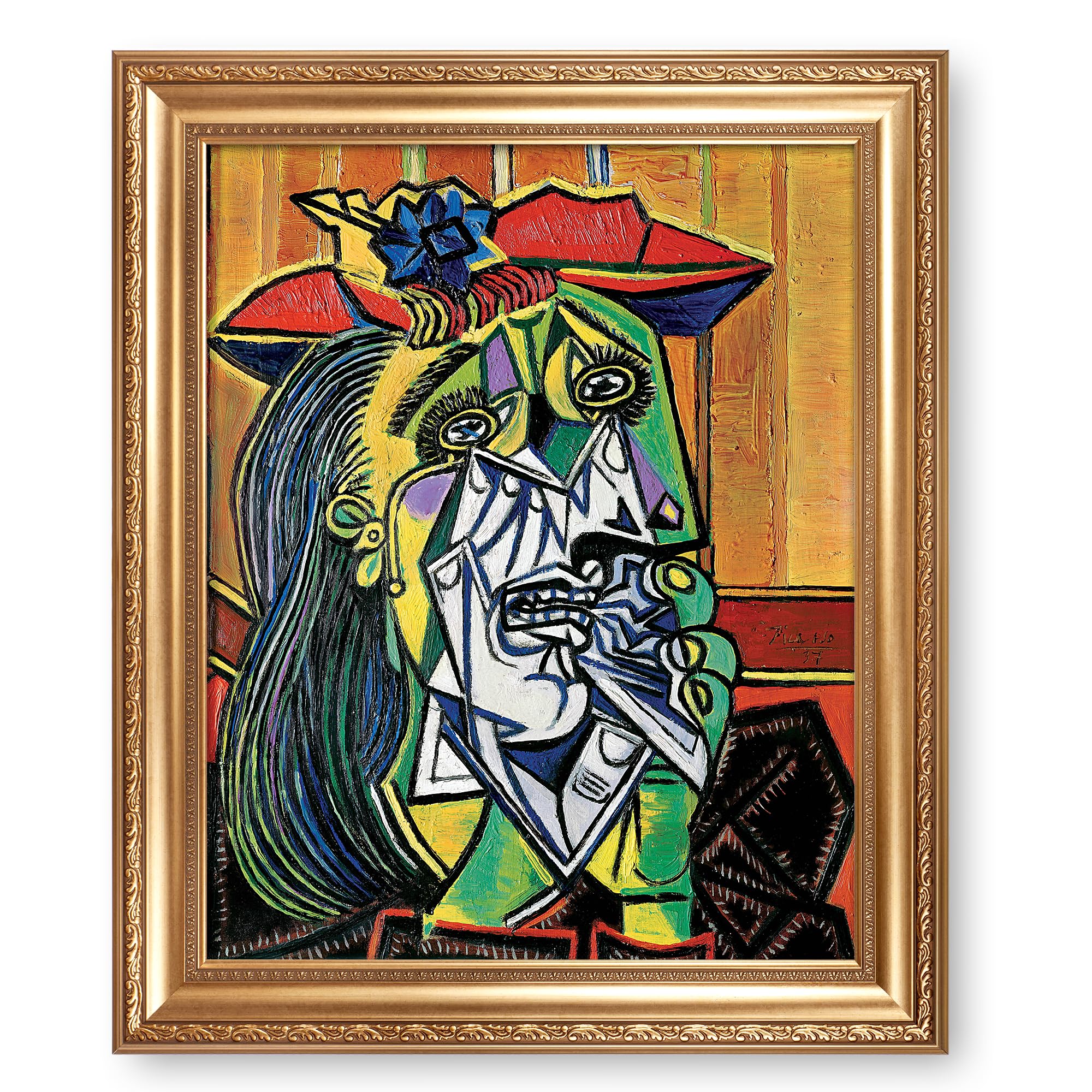 Amazon.com: The Weeping Woman by Pablo Picasso Framed Size:30x36