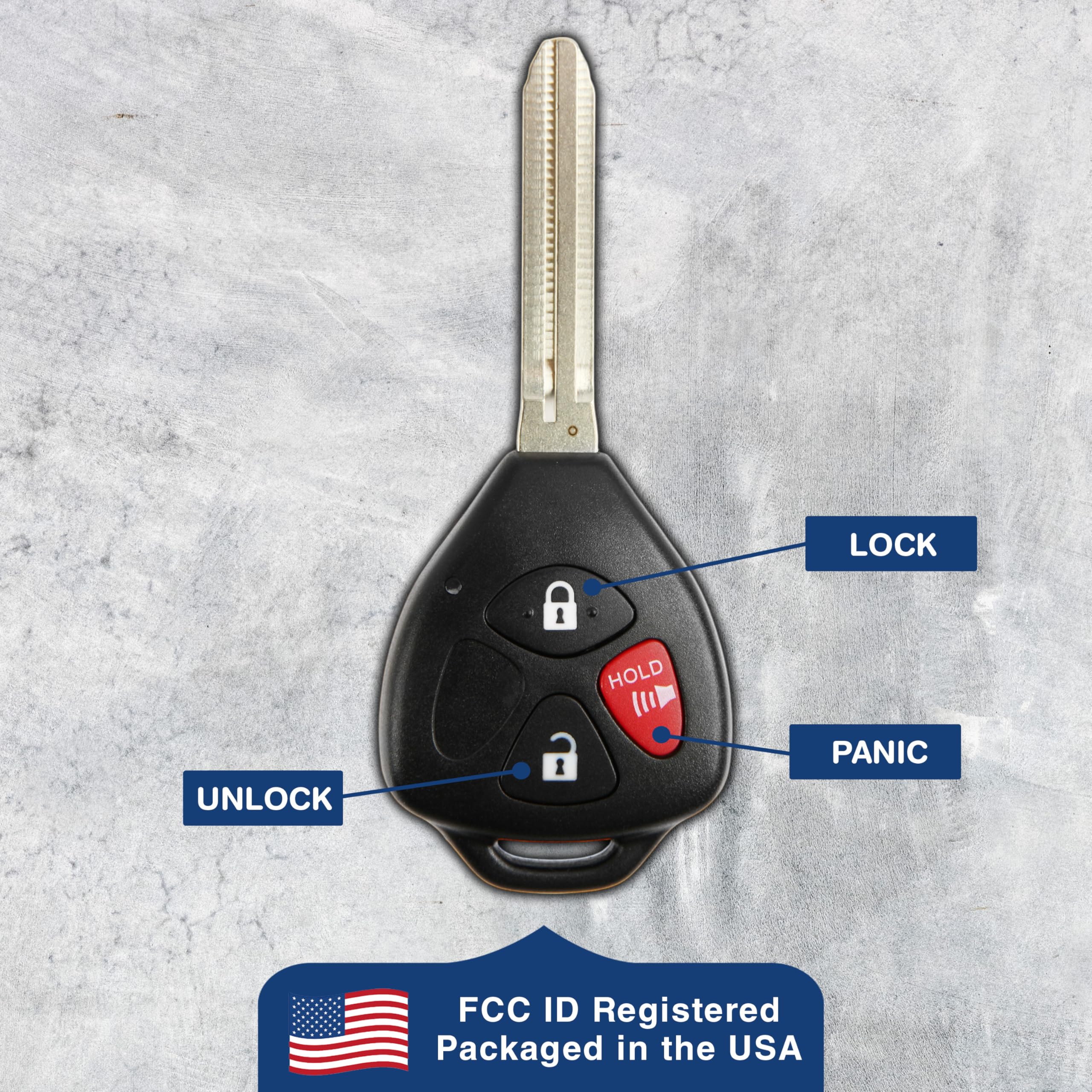 Replacement for Scion 2005-2010 TC Remote Car Fob Key Keyless Entry Replacement for Scion 2005-2010 TC Remote Car Fob Key Keyless Entry
