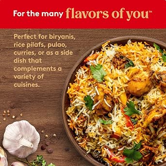 Royal Chef's Secret Basmati White Rice - Premium Extra Long Grain Rice - 10 lb Bag - Perfect for Biryanis, Pilafs, Pulao & Curries - Cook in Microwave or on Stove Top