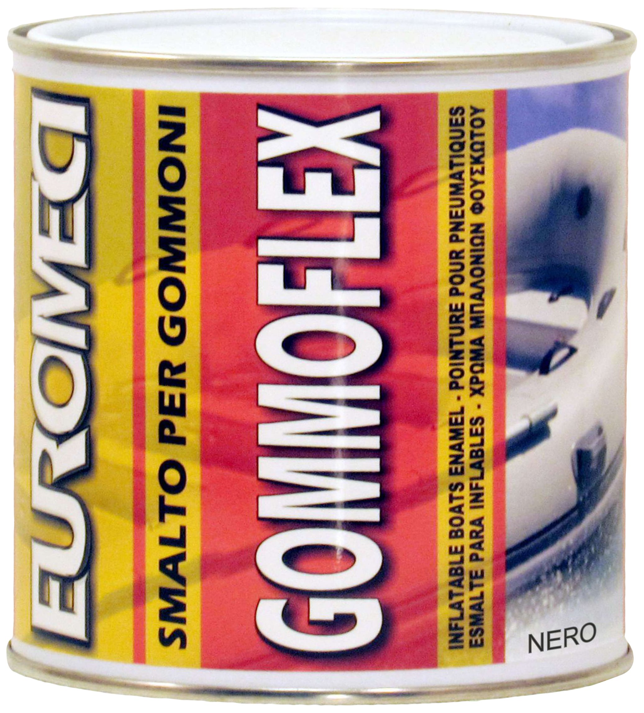 Gommoflex, Smalto per Gommoni, Nero, 750 ml