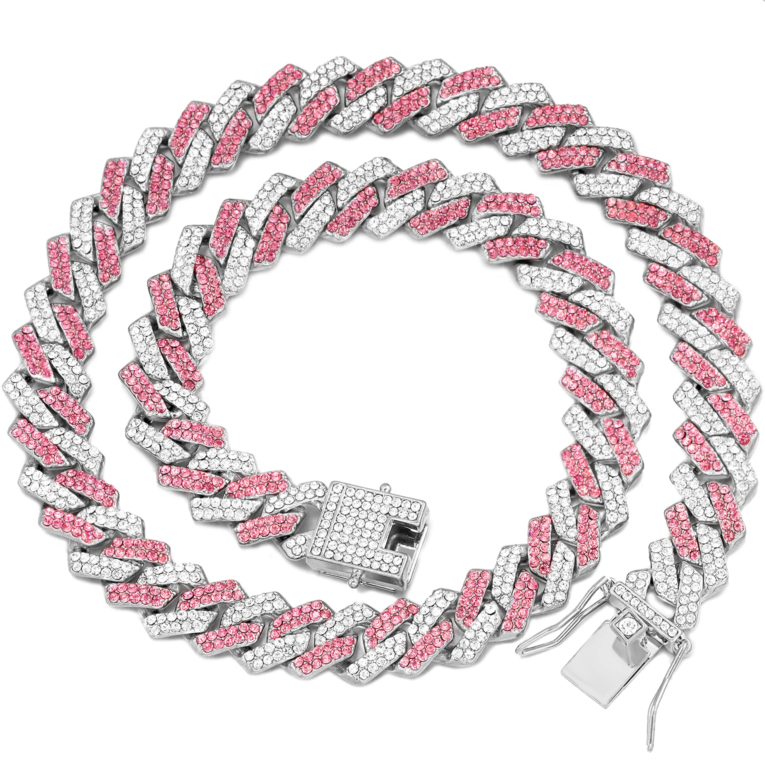 Collier pour chien métallique de luxe avec boucle sécurisée