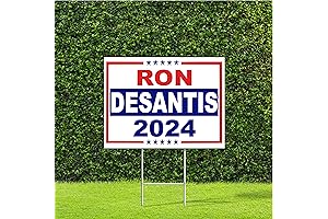 DesignThatSign Ron Desantis 2024 Yard Sign with Sturdy Metal H-Stake
