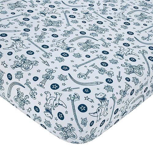 Miniatura 3 de Disney Toy Story Color Crazy, to Infinity and Beyond Woody, Buzz Lightyear, Slinky Dog y Rex - Juego de ropa de cama de cuna de 3 piezas, edredón,