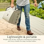 Cuisinart Chef's Style Tabletop Portable Propane Gas Grill with Dual Burners (20,000 BTUs Total), Stainless Steel Small Grill for Camping, Tailgates and Barbecues (CGG-306C)