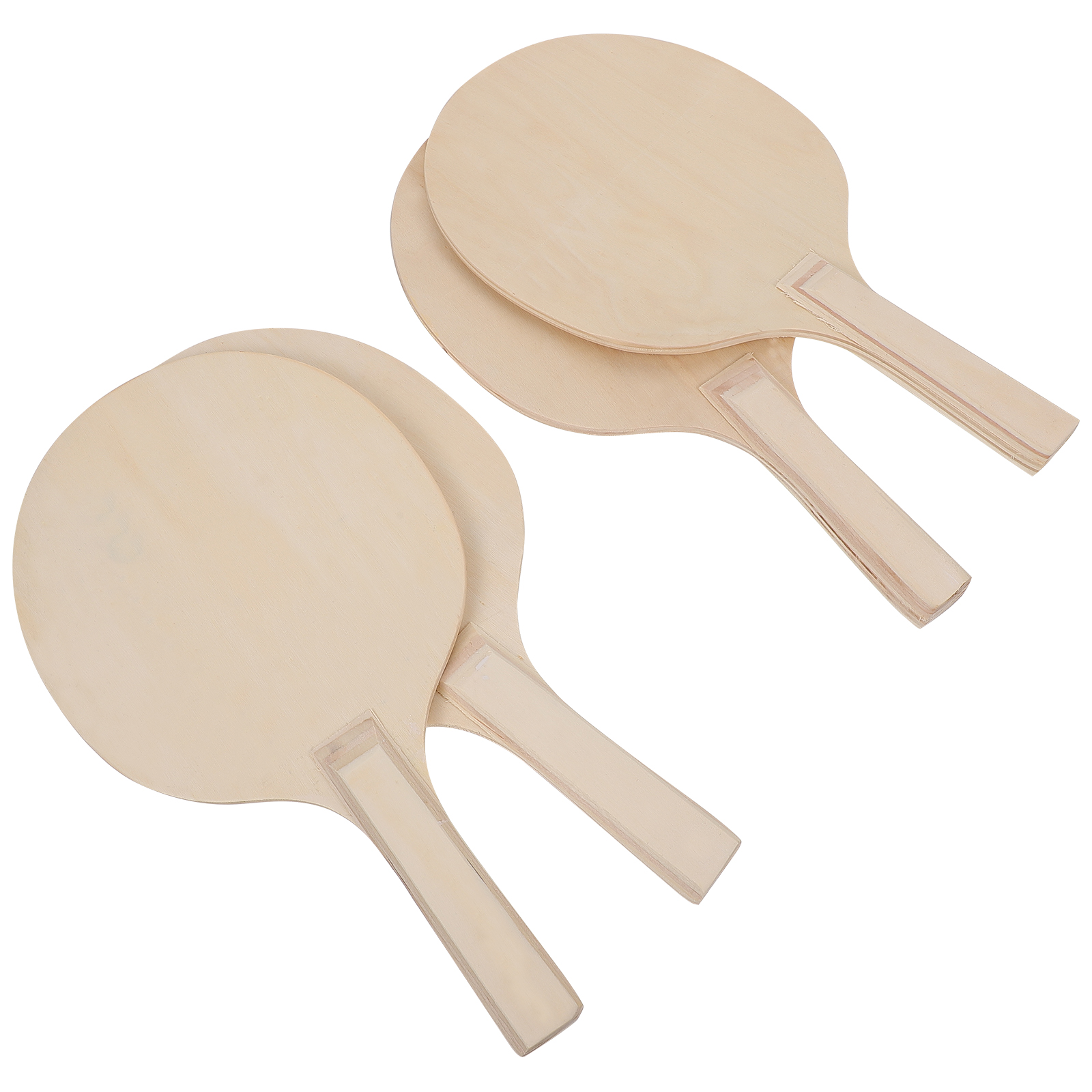 Kit De Tennis De Table BESPORTBLE – 4 Raquettes, 3 Balles, étui De Rangement – Pour Débutants Et Jeu En Extérieur