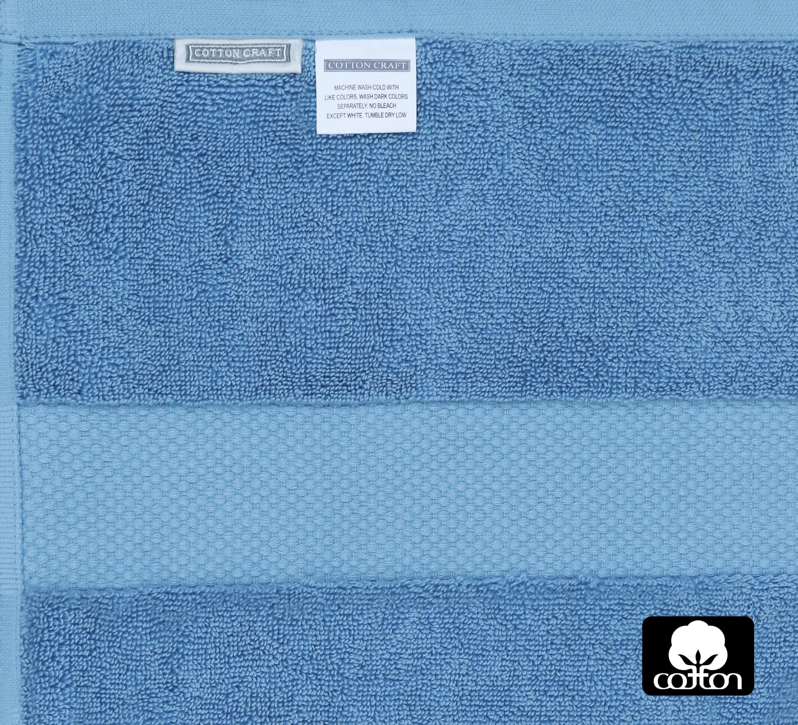 COTTON CRAFT Hotelhandtuch mit Kapuze, Übergröße, extra groß, 40 x 80 cm, schweres 700 g/m² Handtuch mit Kapuze für Erwachsene, 100 % Baumwolle, ringgesponnenes Frottee, Pool, Strand, Badelaken