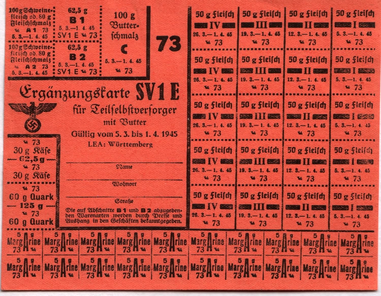 German Rations Stamp Amazon.com: XXX-RARE ORIGINAL WW2-DATED NAZI RATION STAMP SHEET! FULL ...