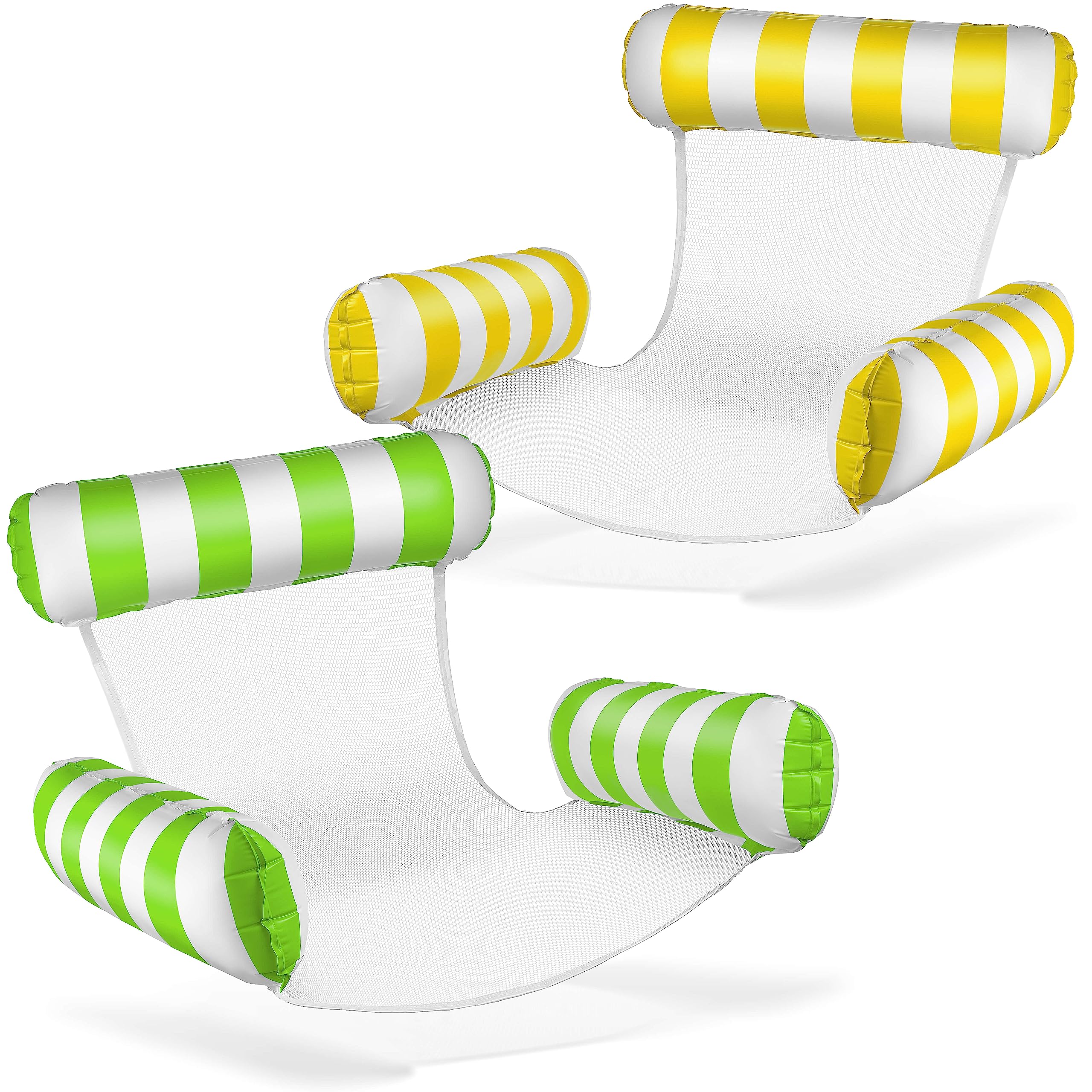 Balinco - Materasso ad aria per piscina, sedia gonfiabile, sedia da piscina con schienale e braccioli, sedia per prendere il sole, sedia relax
