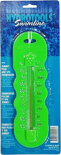 Miniatura 2 de HYDROTOOLS BY SWIMLINE - Termómetro grande de fácil lectura, flotante, fácil de leer, para temperatura del agua, resistente a las roturas con cuerda