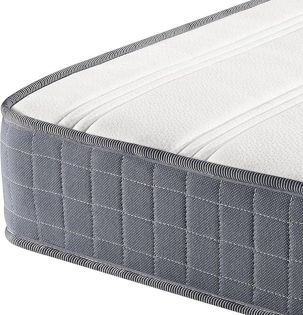 Yaheetech Single Bed Mattress 3ft Orthopedic Single Mattress 216 Bonnell Springs High Density Foam Mattress Medium Firm 19cm Thickness
