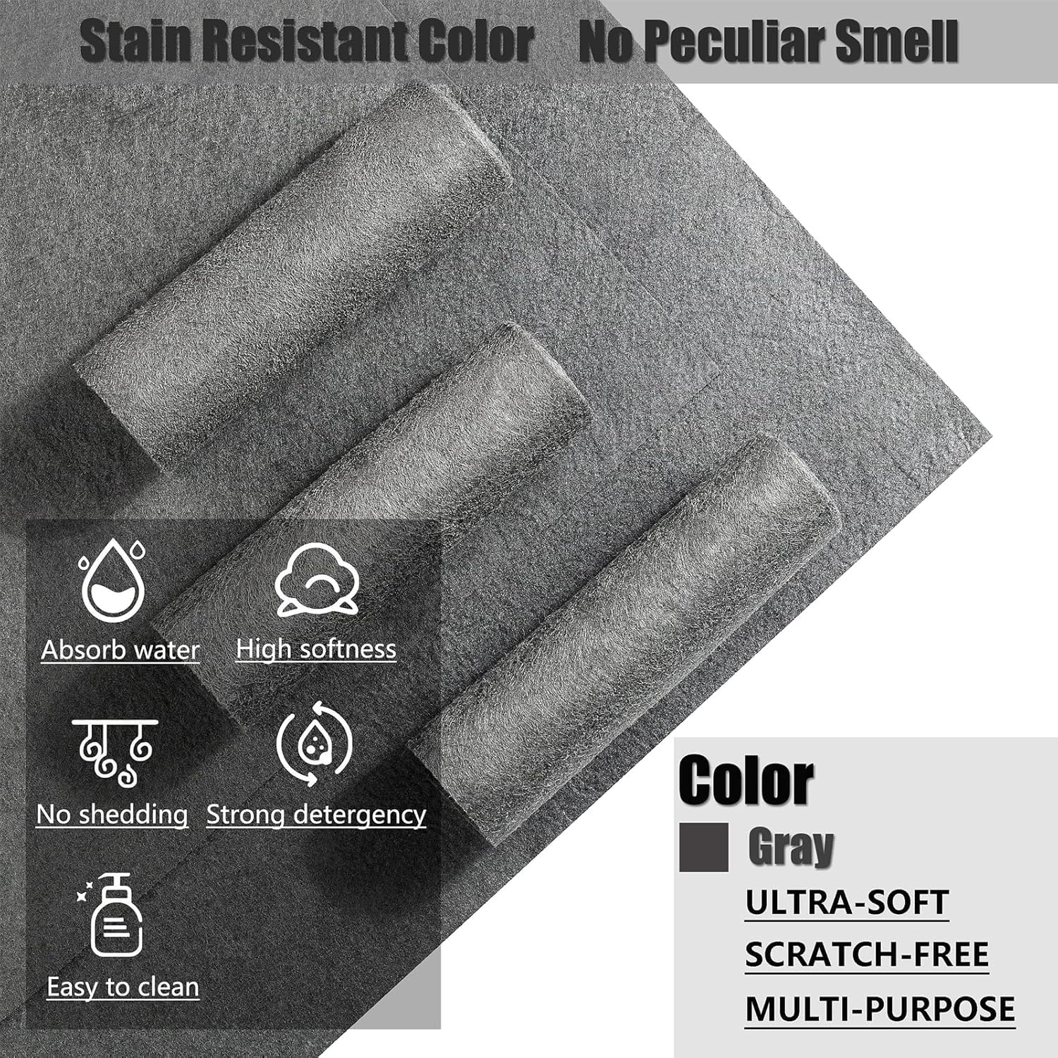 XAVRY Thickened Magic Cleaning Cloth,Reusable Microfiber Cleaning Cloth.Lint Free Cloth for Home,Window,Mirror Glass and Cars.(50x35cm),(3 Pack) 3