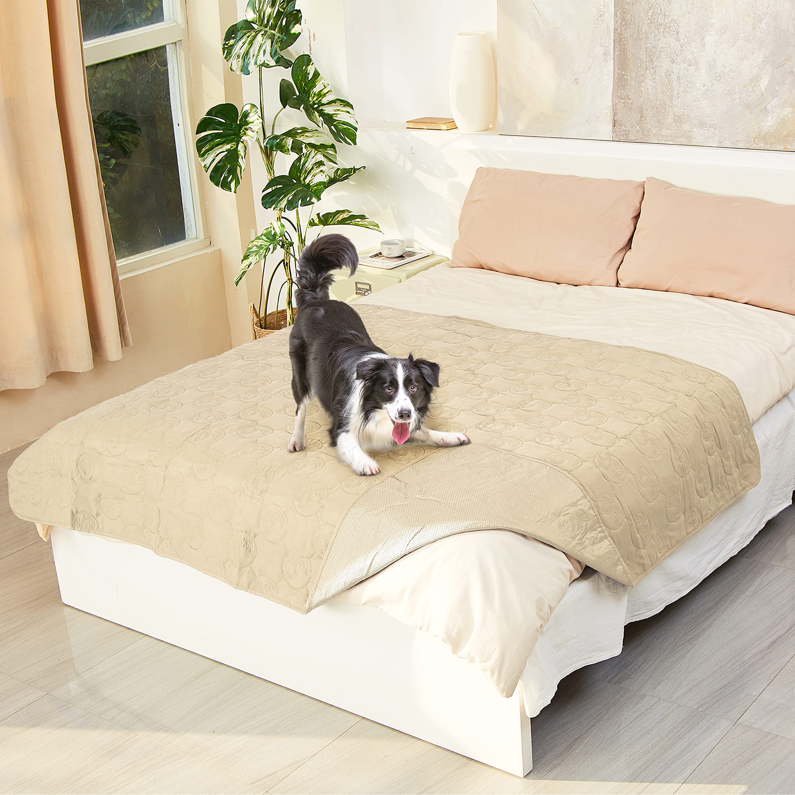 Kritter Planet Waterproof Dog Blanket, Urine-proof Pet Blanket for Couch, Bed, Puppies, Cats, Throw, Bed, Car Seat, Protective Cover, Liquid-proof, Washable, 203x152cm