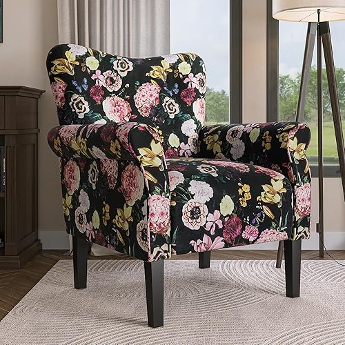 Miniatura 12 de Belleze Accent Chair - Silla Palta,Azul bebé,Beige,Negro y flor.,Azul y flor,Ladrillo,Amarillo (Citrine Yellow),Verde y azul,Verde y flor,Verde y