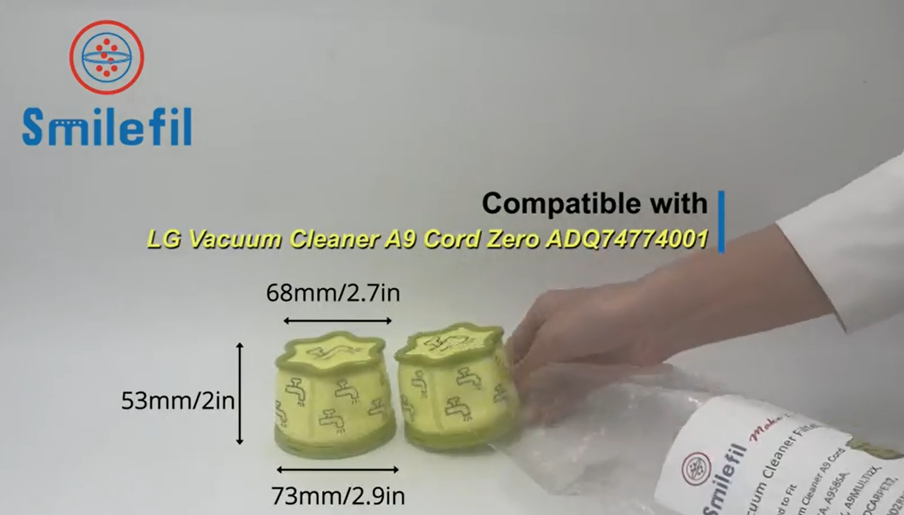 LG CordZero A902 A905 A906 A907 Exhaust HEPA Fine Dust Filter