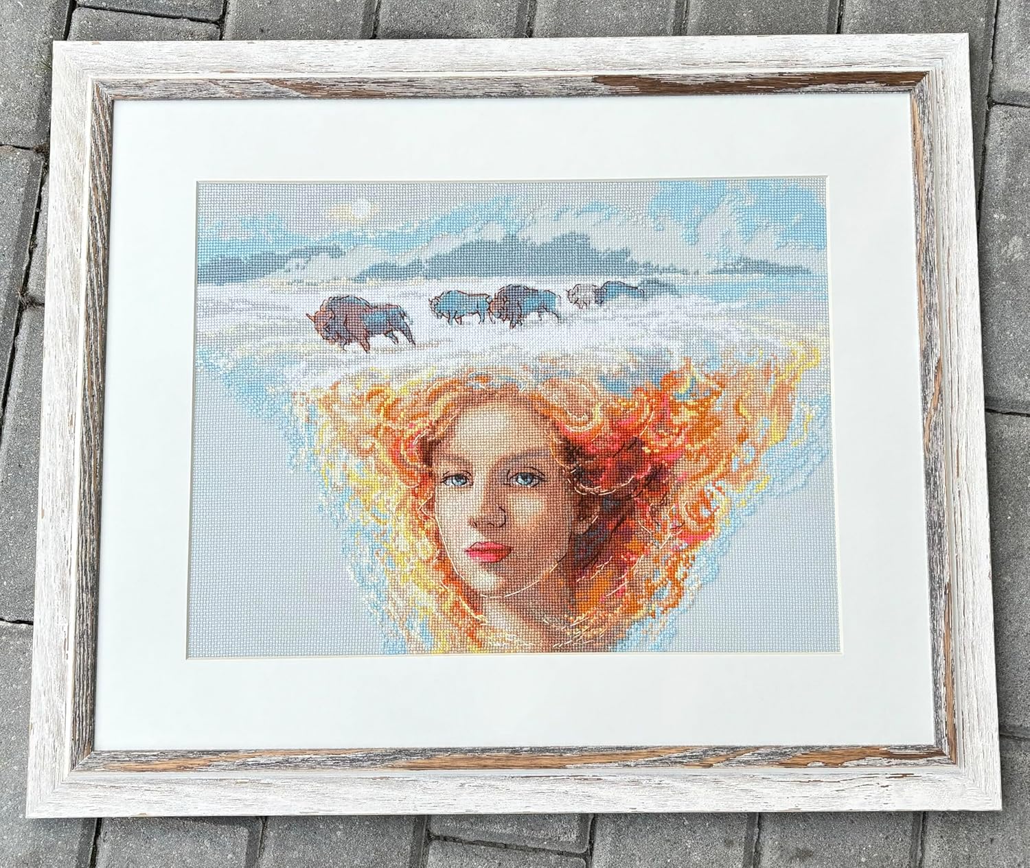 Aine Counted Cross stitch kit A1003 Mother Nature. Earth, Orange