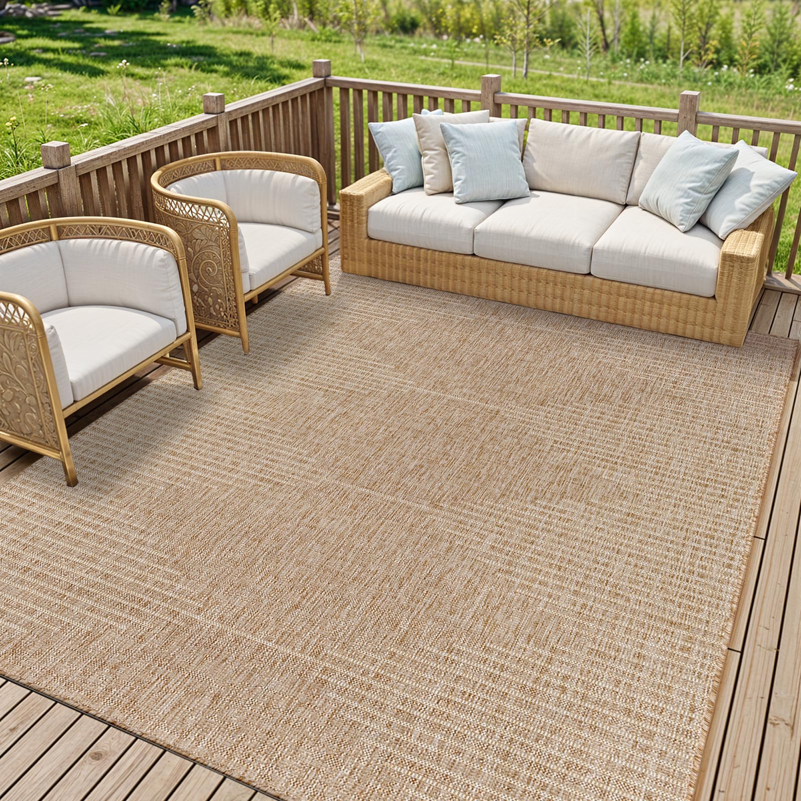 Livabliss Beige/Brown/Cream Eagean-Global In- & Outdoor Rug - 200 X 275 Cm